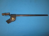 U.S. Model 1873 Springfield Trapdoor Rifle Bayonet with Scabbard, N.J. Marked - 4 of 12