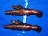 Early Circa 1790-1810 Small Pair Of French Fintlock Pistols In Very Untouched Condition!  - 3 of 11
