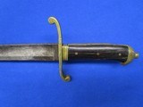 German 1880’s Faschinenmesser Artillery Short Sword - Gebr. Weyersberg Marked - 5 of 12
