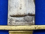 German 1880’s Faschinenmesser Artillery Short Sword - Gebr. Weyersberg Marked - 8 of 12