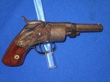 A Rare & Early Civil War Mass Arms Co. Maynard Primed Pocket Revolver - 1 of 4