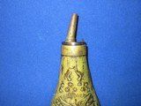 Civil War era Colt Model 1851 Navy Eagle, Cannon, Flags, and Stars Powder Flask - 5 of 9