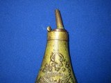 Civil War era Colt Model 1851 Navy Eagle, Cannon, Flags, and Stars Powder Flask - 3 of 9