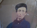 U.S. Civil War Beautiful ID’ed Framed Albumen Tinned Photograph of a Union Solder - 6 of 9