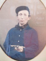 U.S. Civil War Beautiful ID’ed Framed Albumen Tinned Photograph of a Union Solder - 5 of 9