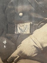 U.S. Civil War Beautiful Framed Albumen Tinned Photograph of a Cavalry NCO - 7 of 10