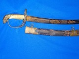 Early 1800's U.S. Military Large Eagle Head Officers Sword - 2 of 4