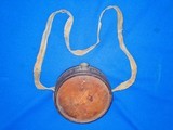 An Early and Scarce Civil War Confederate Wood Canteen With Tin Spout And Original Sling In Fine Condition - 1 of 4