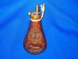 An Early and Scarce Civil War Remington Dog Flask For a Remington Revolving or Other Remington Rifle  - 2 of 4