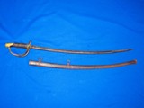 Civil War ConfederateAmes Imported Bleckman Model 1860 Cavalry Sword Dated 1861 Identified To 