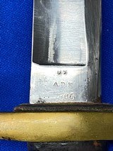 U.S. Civil War Issued Ames Model 1840 Heavy Artillery Sword Dated 1865 - 7 of 10