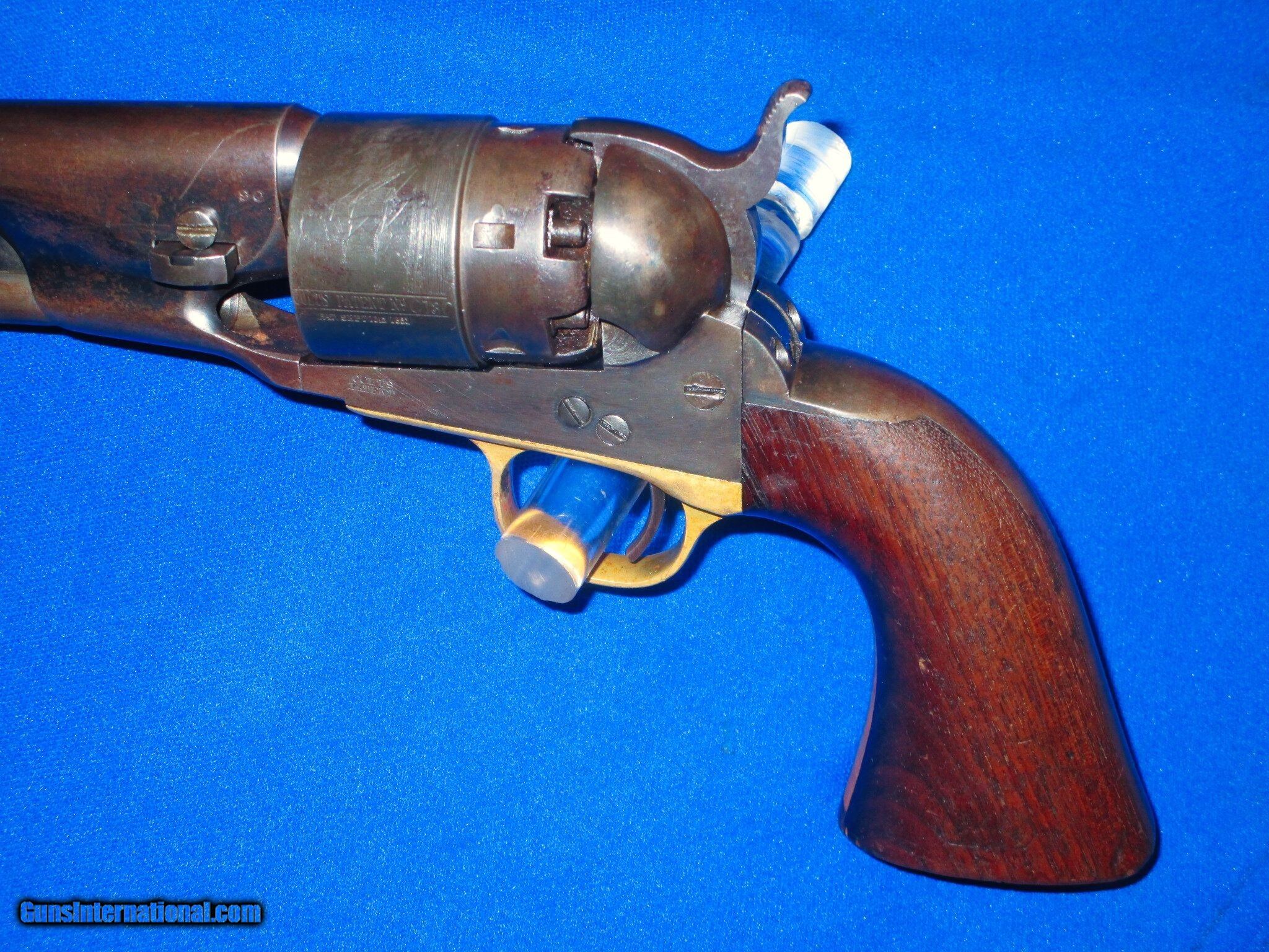 U.S. Military Issued Civil War Colt Model 1860 Percussion Army Revolver ...