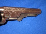 A Very Early & Desirable Civil War Factory Engraved Colt Model 1849 Percussion Pocket Revolver In Fine Untouched Condition! - 6 of 11