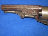 A Very Early & Desirable Civil War Factory Engraved Colt Model 1849 Percussion Pocket Revolver In Fine Untouched Condition! - 3 of 11