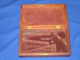 An Early Semi-Deluxe Civil War Original Factory Case For A Colt Model 1855 Root Revolver In Excellent Plus Condition! - 1 of 8
