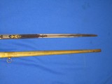 An Early 1800's U.S. Military Eagle Head Officers Sword With A Blue And Gold Blade Made By 