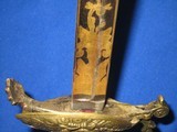 An Early 1800's U.S. Military Eagle Head Officers Sword With A Blue And Gold Blade Made By 