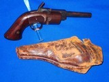 An Early And Rare Civil War Springfield Warners Patent Belt Model Revolver With Its Scarce Original Holster - 1 of 4