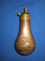 Early Civil War Eagle and Shield Flask for a Colt or Other Pocket Revolver - 2 of 5