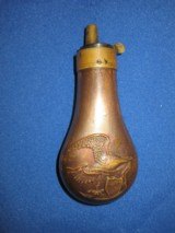 Early Civil War Eagle and Shield Flask for a Colt or Other Pocket Revolver - 1 of 5