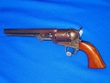A Very Rare & Desirable Civil War Percussion Four Screw Colt Model 1851 Navy Revolver Cut for Stock With An iron Backstrap - 1 of 4