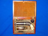 Rare 1840's To Early 1850's Pre Civil War Cased Percussion Engraved Pecare & Smith Ten Shot Pepperbox Pistol With Scarce Silver Nipple Shield - 1 of 4