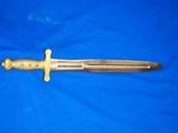 U.S. Mexican War and Civil War Issued Ames Model 1832 Short Artillery Sword Dated 1835 with Its Original Buffed Leather Frog And Belt With Two Piece U - 4 of 4