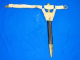 U.S. Mexican War and Civil War Issued Ames Model 1832 Short Artillery Sword Dated 1835 with Its Original Buffed Leather Frog And Belt With Two Piece U - 2 of 4