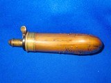 An Early And Very Rare Civil War Double Sided Eagle, Shield, And Stars Powder Flask For An Early Percussion Sharps Pistol In Fine Untouched Condition! - 4 of 4