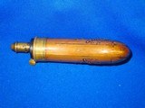 An Early And Very Rare Civil War Double Sided Eagle, Shield, And Stars Powder Flask For An Early Percussion Sharps Pistol In Fine Untouched Condition! - 3 of 4
