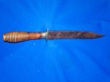 An Early Civil War Confederate Hand Made Clip Point Bowie Knife In Nice Untouched Condition!  - 4 of 4