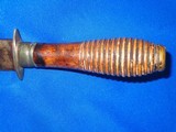 An Early Civil War Confederate Hand Made Clip Point Bowie Knife In Nice Untouched Condition!  - 2 of 4