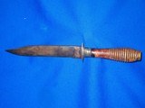 An Early Civil War Confederate Hand Made Clip Point Bowie Knife In Nice Untouched Condition!  - 1 of 4
