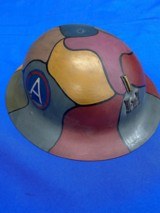 WWI U.S. Army Corp of Engineers Hand Painted Helmet - 1 of 10