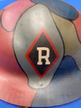 WWI U.S. Army Corp of Engineers Hand Painted Helmet - 9 of 10