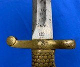 Post-Civil War U.S. Navy Rolling Block M-1870 Naval Bayonet - 5 of 11