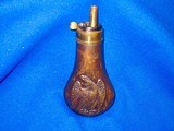 An Early Civil War Eagle On Hummel Powder Flask For A Colt Model 1849 Pocket Revolver In Excellent Plus Original Condition! - 2 of 4