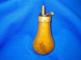 An Early Civil War Colt's Patent Marked Eagle, Shield, & Stars Powder Flask For A Colt Model 1849 Pocket Revolver In Very Nice Untouched Condition!  - 2 of 4