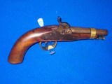 A Scarce & Early Mexican War and Civil War Used U.S. Navy Issued Ames Model 1842 Percussion Pistol Dated 1844 in Nice Untouched Condition! - 1 of 4