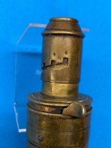 Civil War era Batty Martial Peace Powder Flask - 9 of 12