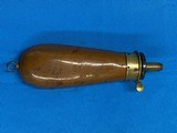 Early Civil War James Dixson & Sons Pistol or Revolver Bag Powder Flask     - 4 of 9