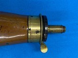 Early Civil War James Dixson & Sons Pistol or Revolver Bag Powder Flask     - 5 of 9