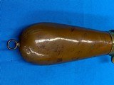 Early Civil War James Dixson & Sons Pistol or Revolver Bag Powder Flask     - 6 of 9