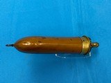 Early Civil War James Dixson & Sons Pistol or Revolver Bag Powder Flask     - 8 of 9