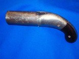 Civil War Factory Engraved Iron Frame Pecare & Smith Ten-Shot Pepperbox With Sheathed Barrel - 1 of 4