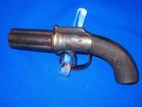 An Early Civil War Medium Size 1850's English Made Six Shot Pepperbox Pistol - 1 of 4