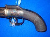 An Early Civil War Medium Size 1850's English Made Six Shot Pepperbox Pistol - 4 of 4