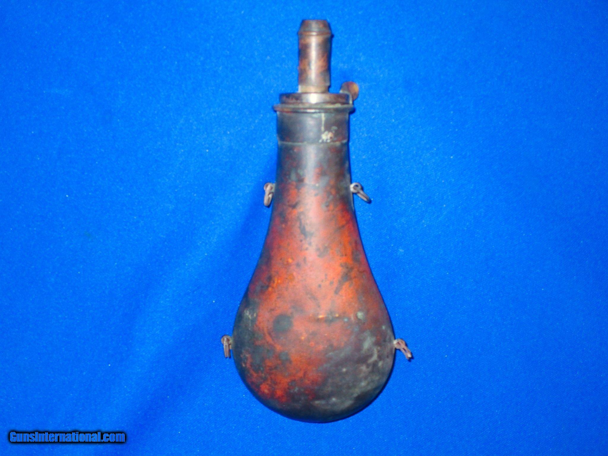 An Early U.S. Civil War "American Flask Co." "Eagle, Cannon, & Stars - How To Tell If Civil War Powder Flask Is Real