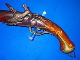 A Scarce & Unusual Left Handed Large Revolutionary War Germanic Flintlock Pistol circa 1760's - 2 of 4