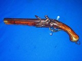 A Scarce & Unusual Left Handed Large Revolutionary War Germanic Flintlock Pistol circa 1760's - 1 of 4
